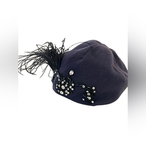 Lanvin purple kint hat - Picture 4 of 10